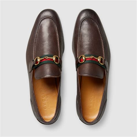 gucci loafers brown mens|Gucci loafers men casual.